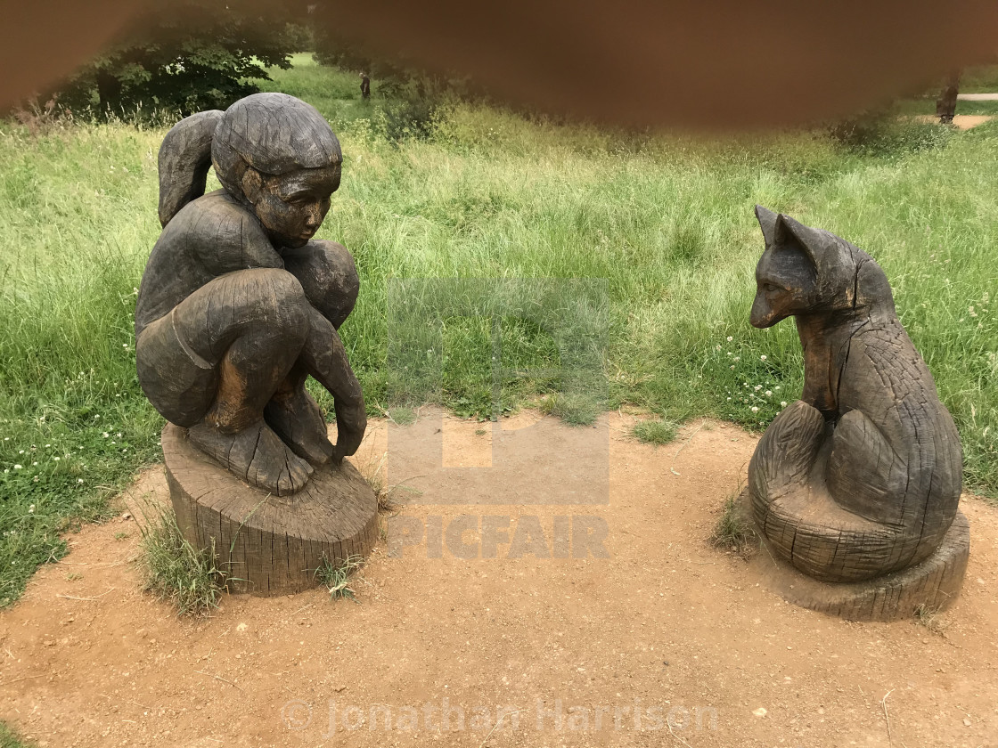 "Wooden Sculpture, Regents Park" by Jonathan Harrison - $12.44 "Wooden Sculpture, Regents Park" stock image