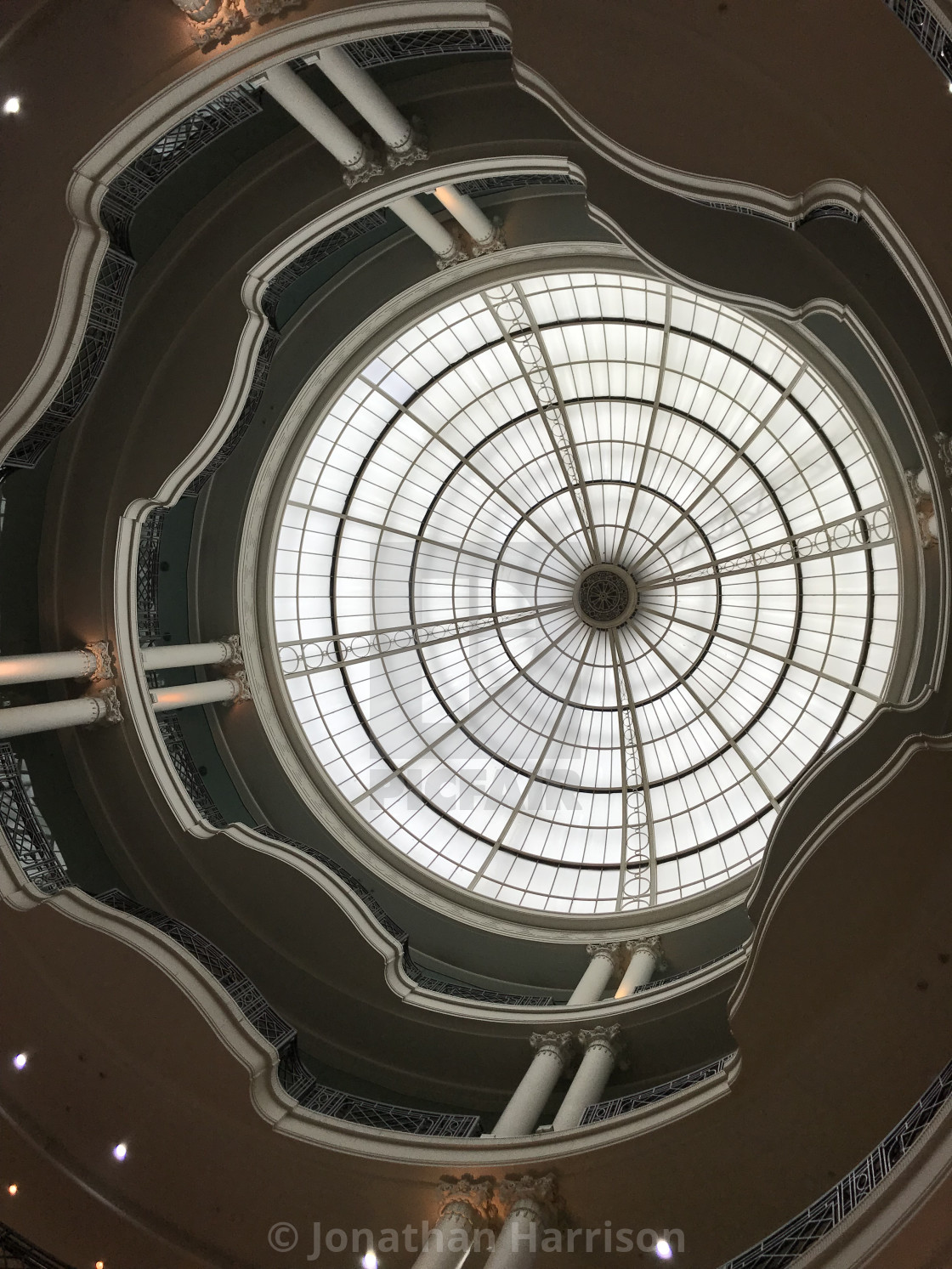 "Inside View of Whiteley's Mall Roof, Queensway" by Jonathan Harrison - $12.44 "Inside View of Whiteley's Mall Roof, Queensway" stock image