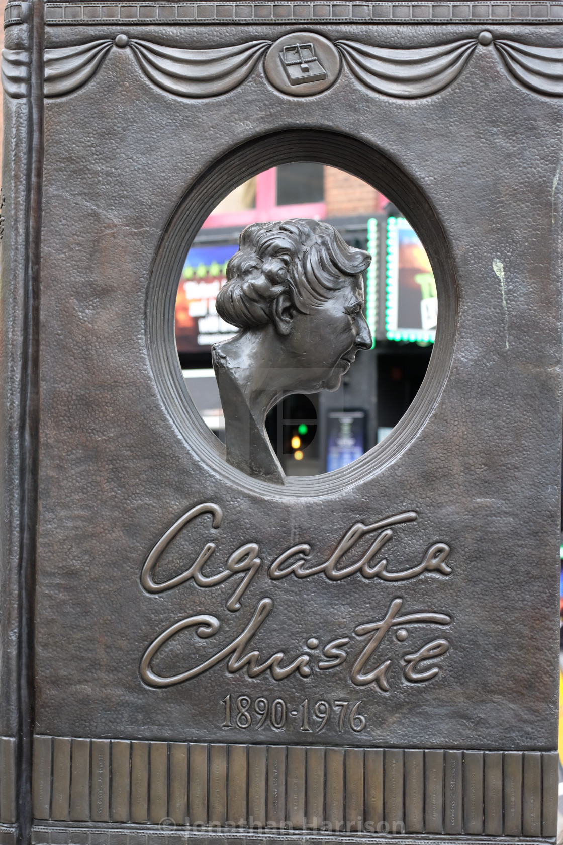 "Agatha Christie Bronze, near Leicester Square" by Jonathan Harrison - $12.46 "Agatha Christie Bronze, near Leicester Square" stock image