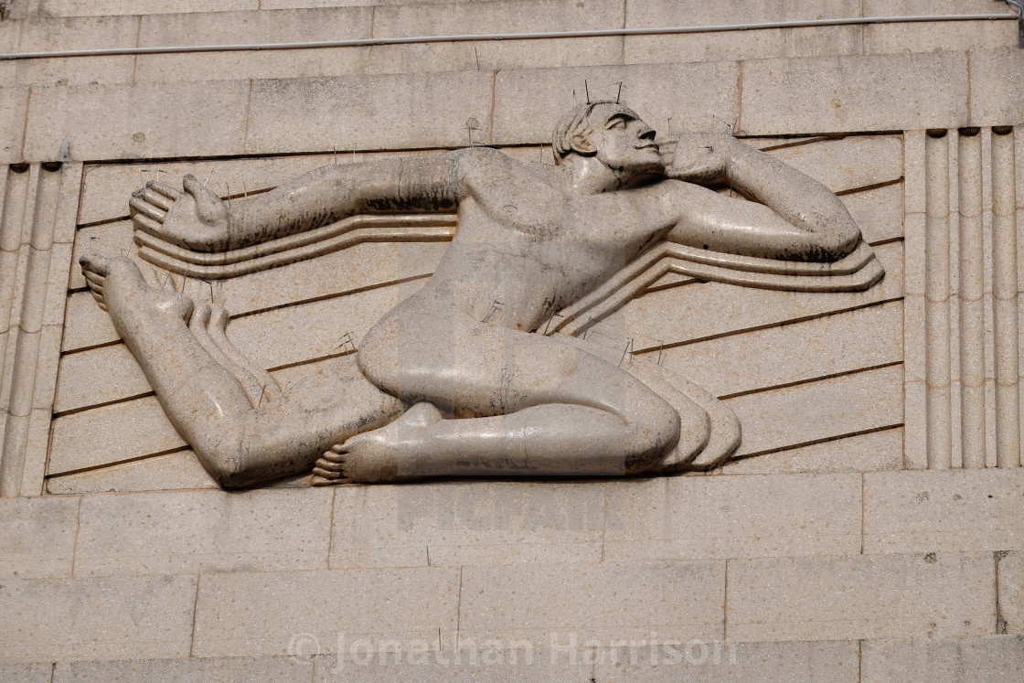 "Art Deco Feature, Vue Cinema, Leicester Square" by Jonathan Harrison - $12.46 "Art Deco Feature, Vue Cinema, Leicester Square" stock image