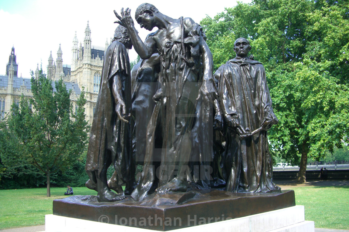 ""The Burgers of Paris" Sculpture, London" by Jonathan Harrison - $12.46 ""The Burgers of Paris" Sculpture, London" stock image