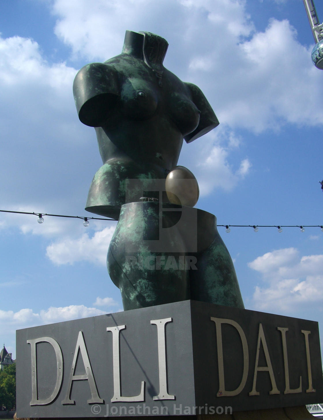 "Statue by Salvador Dali, outside County Hall" by Jonathan Harrison - $12.46 "Statue by Salvador Dali, outside County Hall" stock image
