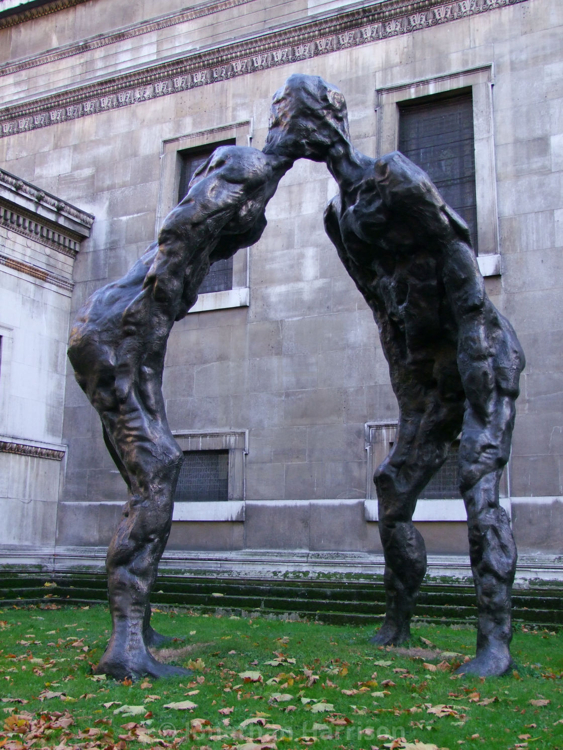 "Sculpture of Two People, Saint Pancras Church" by Jonathan Harrison - $12.44 "Sculpture of Two People, Saint Pancras Church" stock image
