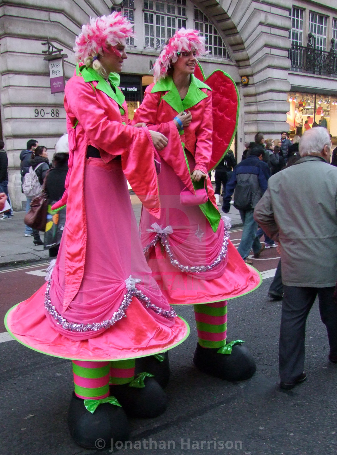 "Two Performers, Christmas Festival" by Jonathan Harrison - $12.59 "Two Performers, Christmas Festival" stock image