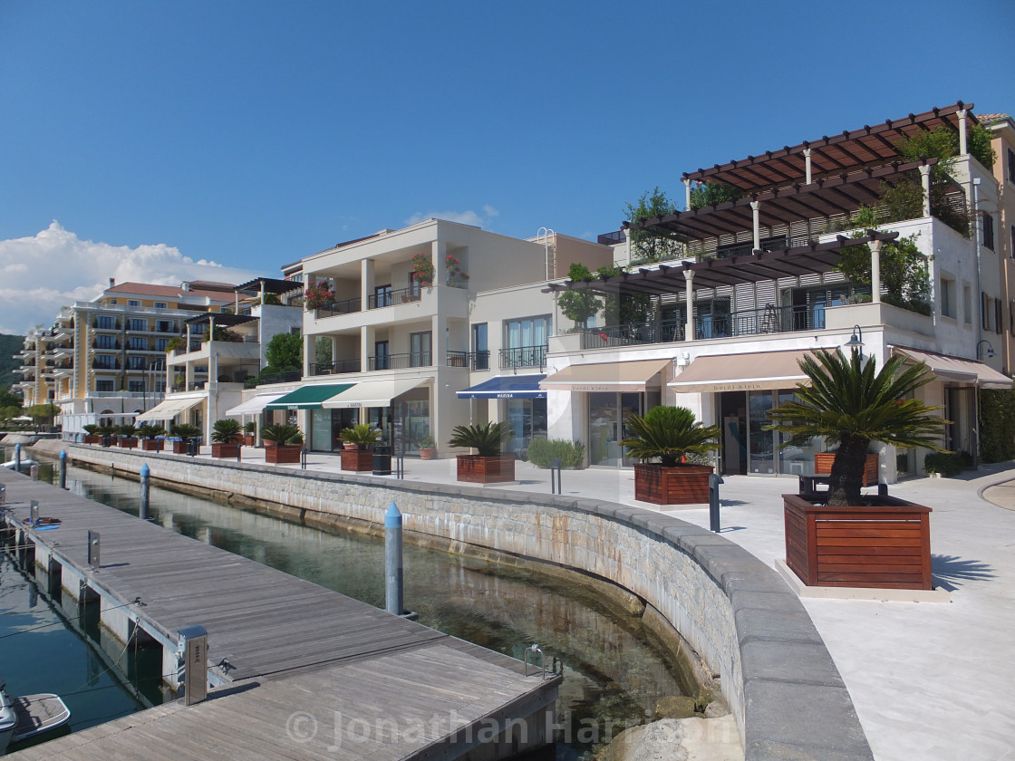 "Modern Development "Porto Montenegro"" stock image