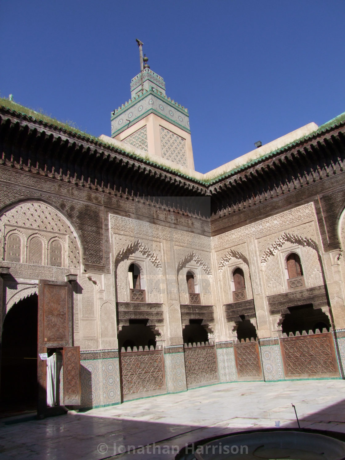 "Bou Inania Medersa, Medina, Fez" by Jonathan Harrison - $12.46 "Bou Inania Medersa, Medina, Fez" stock image