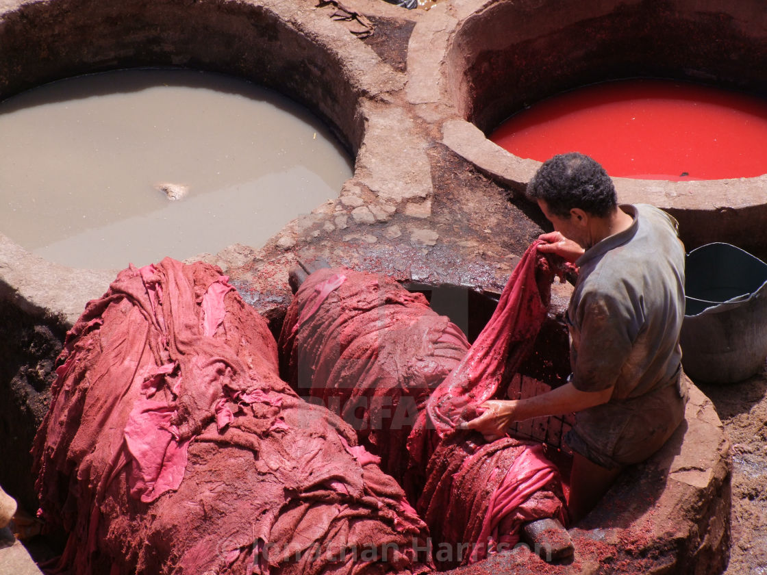 "Tannery, Medina, Fes" by Jonathan Harrison - $12.35 "Tannery, Medina, Fes" stock image