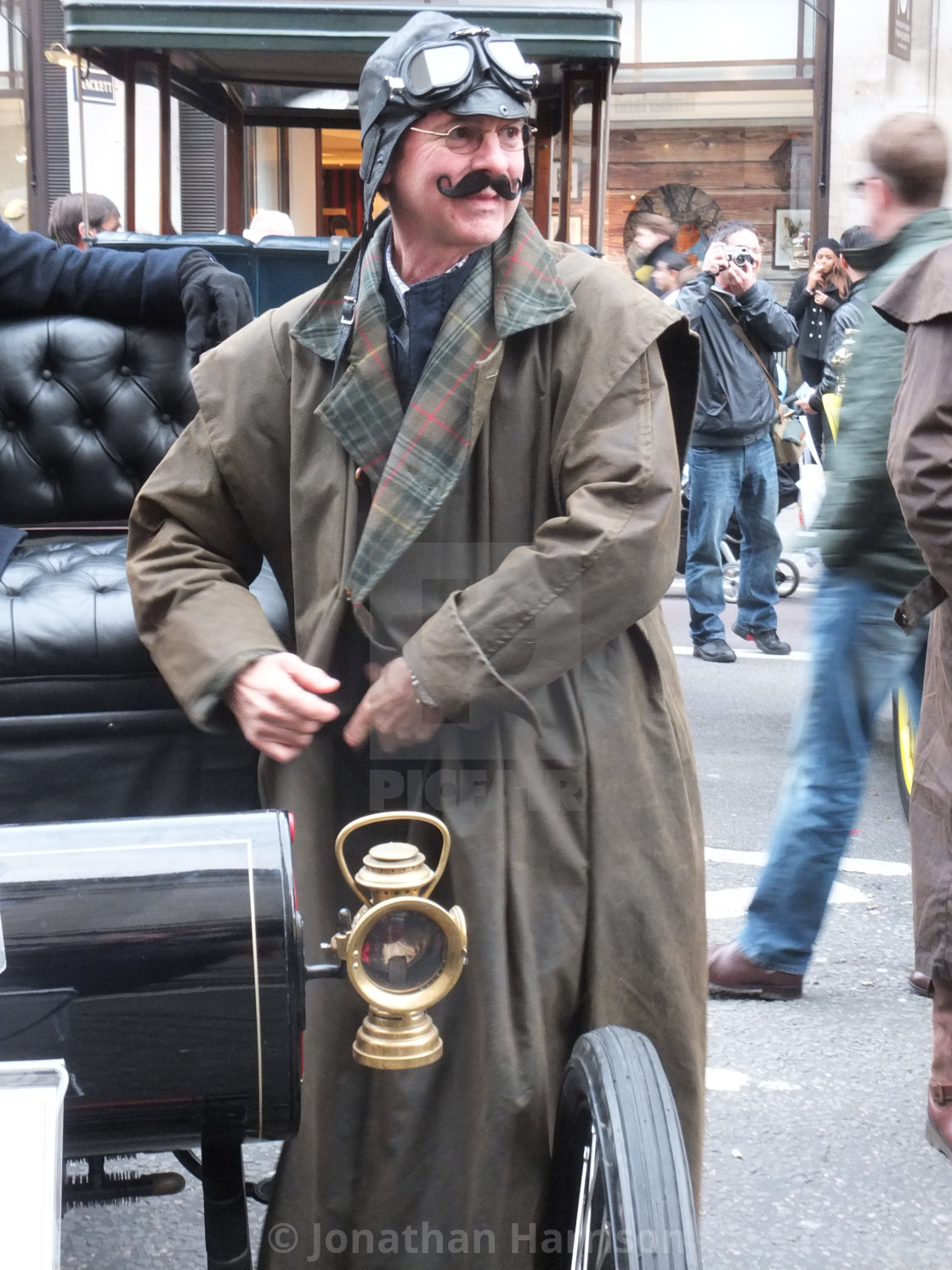"Contestant at London to Brighton Vintage Rally" stock image