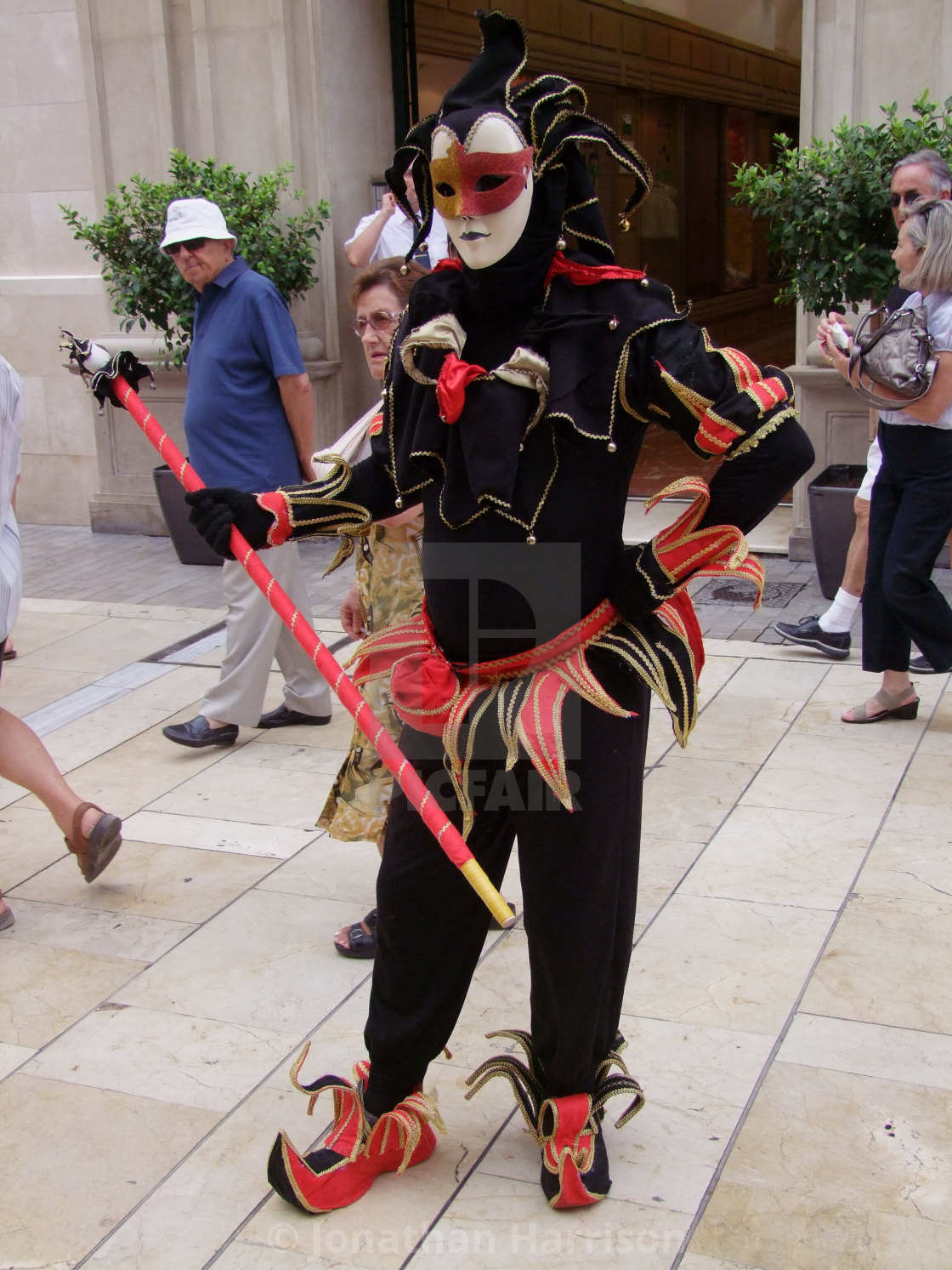 "Jester, Marques de Larios, Malaga" by Jonathan Harrison - $12.44 "Jester, Marques de Larios, Malaga" stock image
