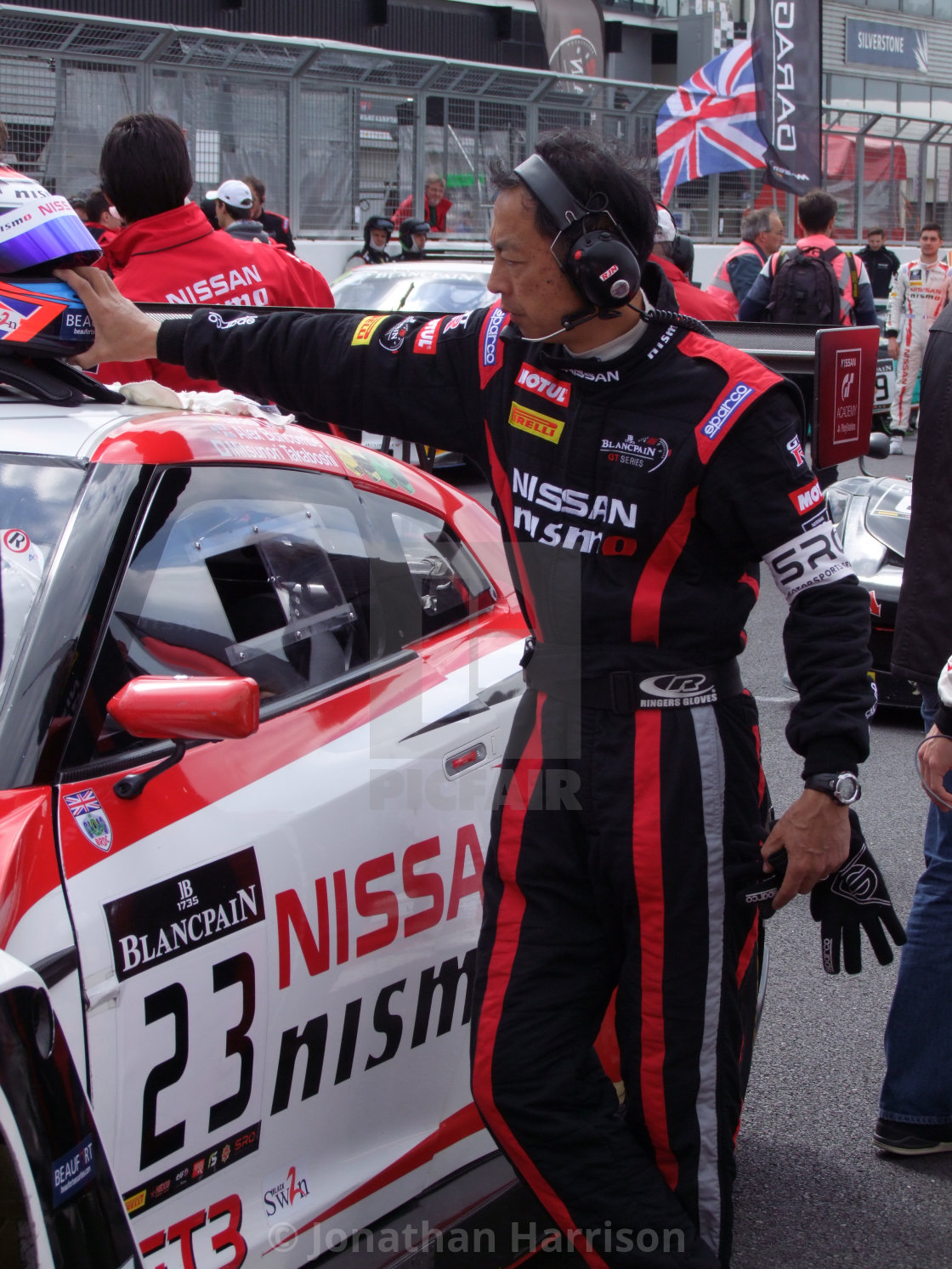 "Nissan Crew Member, Silverstone" by Jonathan Harrison - $12.44 "Nissan Crew Member, Silverstone" stock image