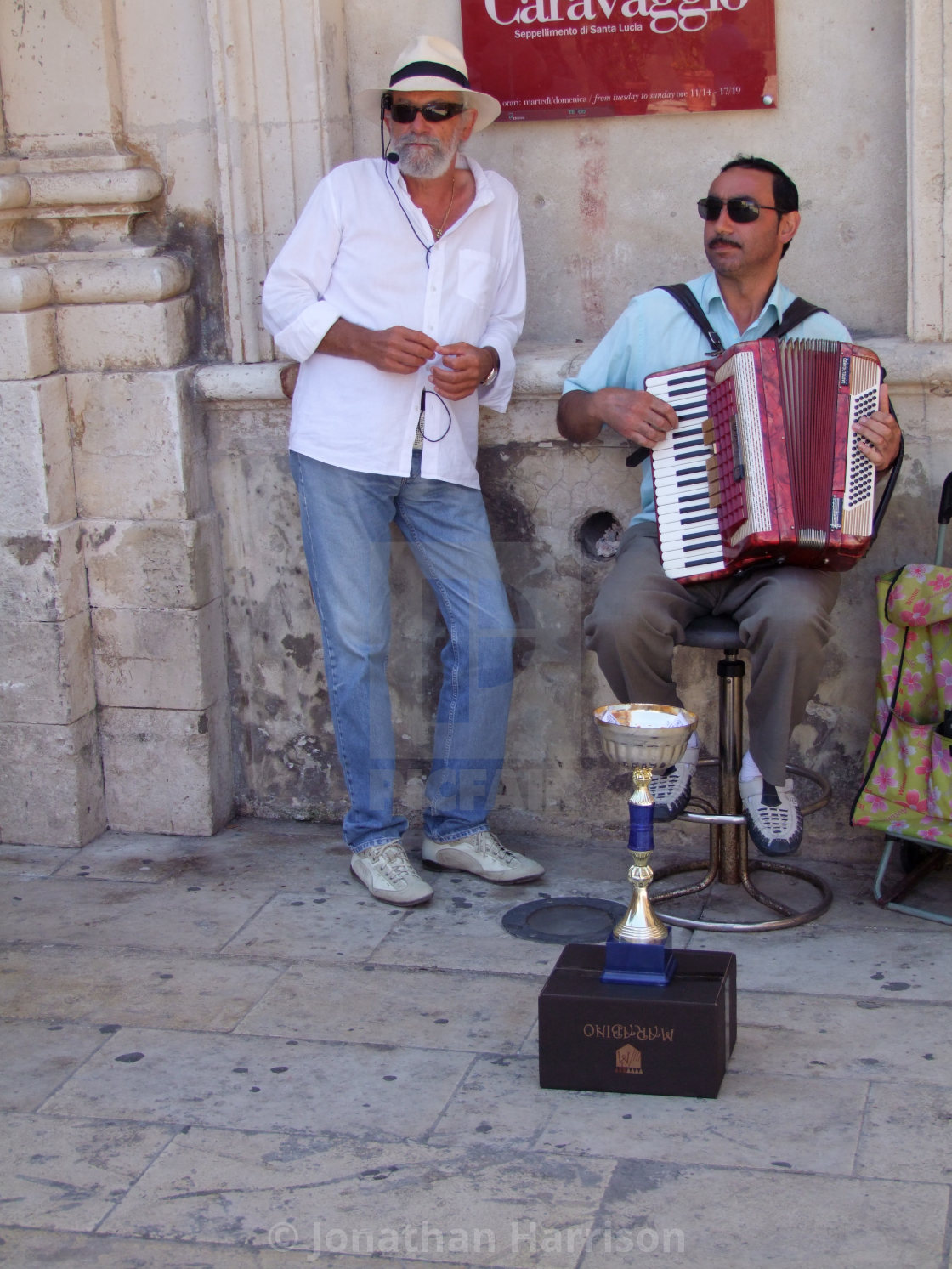 "Musicians in Piazza Duomo, Ortygia Island" by Jonathan Harrison - $12.44 "Musicians in Piazza Duomo, Ortygia Island" stock image