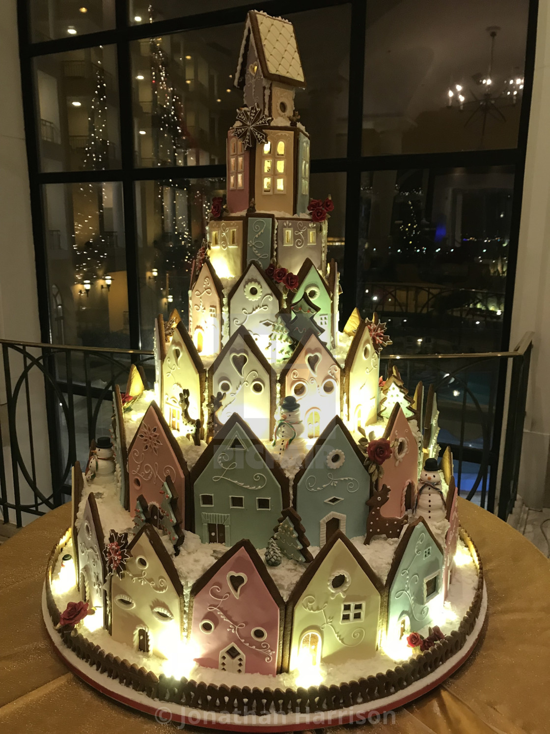 "Ginger Bread Tower Christmas Decoration" by Jonathan Harrison - $12.44 "Ginger Bread Tower Christmas Decoration" stock image