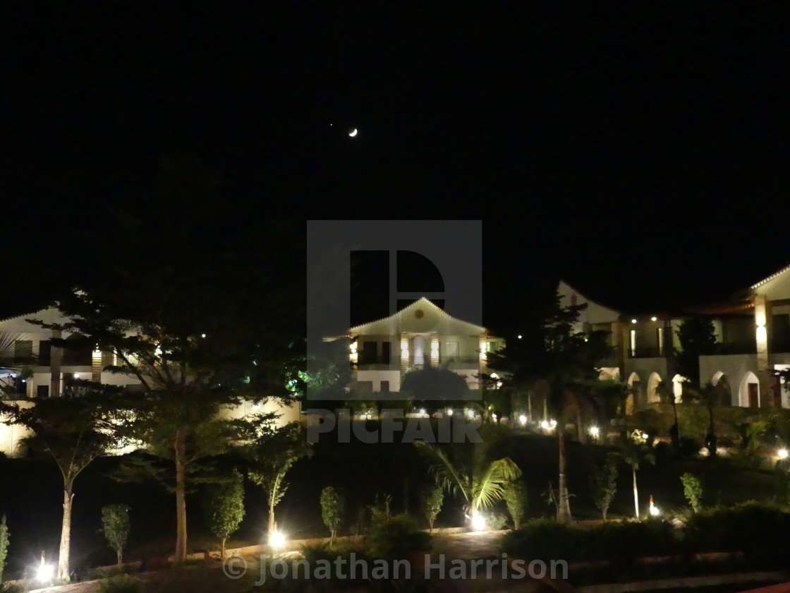 "Night Scene over Abhayaran Hotel" by Jonathan Harrison - $12.44 "Night Scene over Abhayaran Hotel" stock image