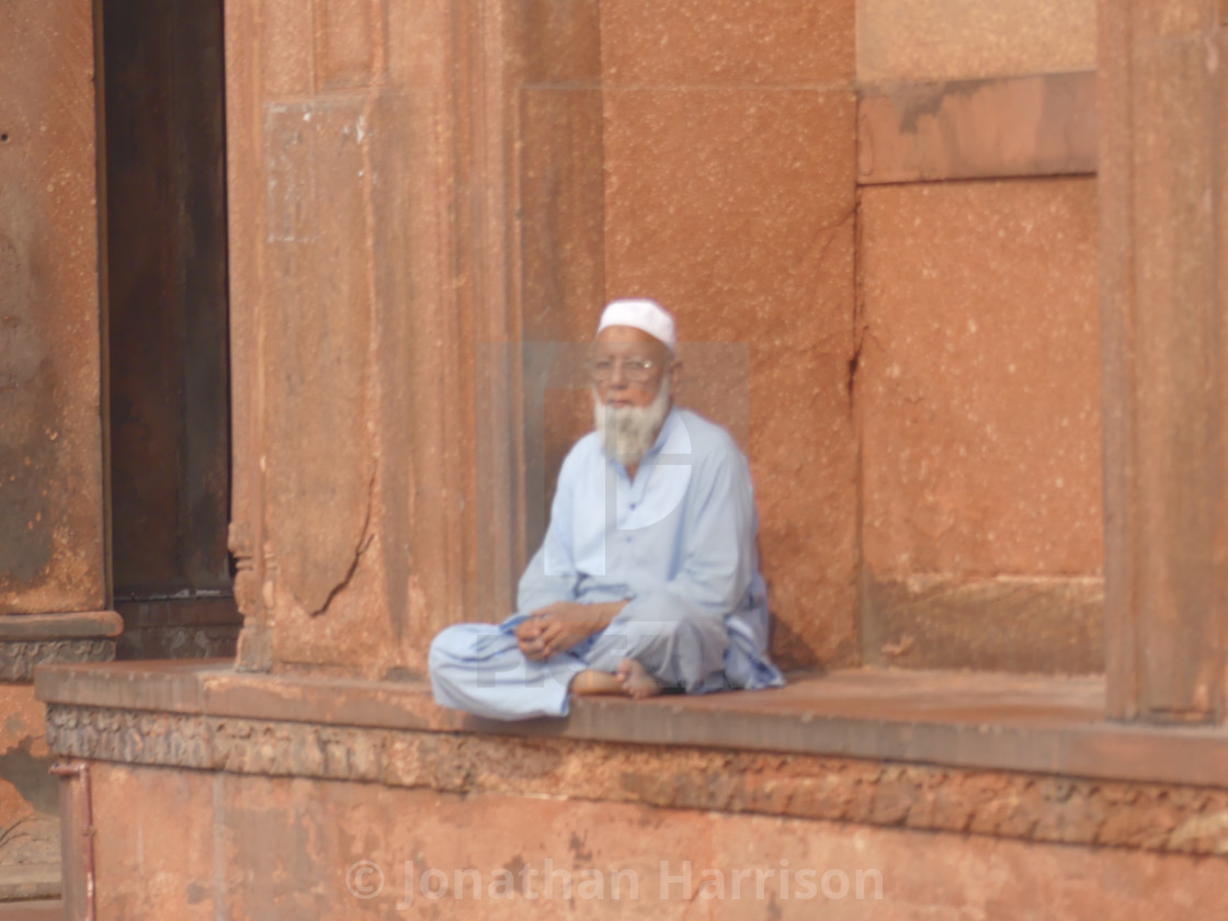 "Indian Muslim Man, Shah Jamad Masjid" by Jonathan Harrison - $12.44 "Indian Muslim Man, Shah Jamad Masjid" stock image