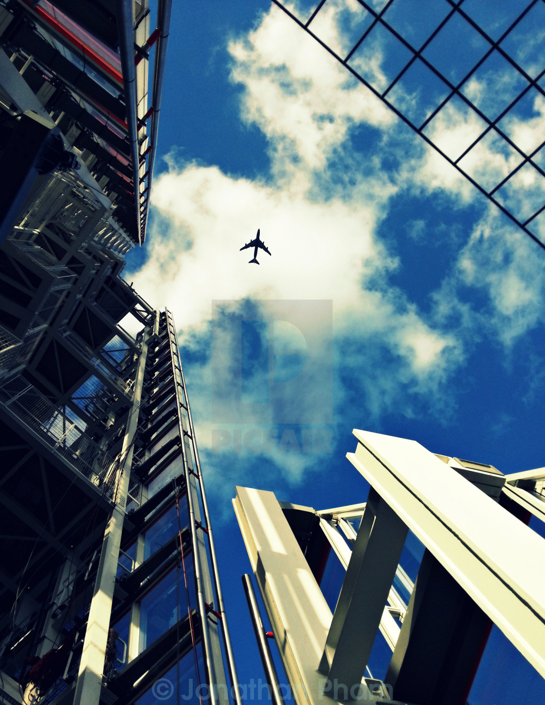 "The sky above The Shard." stock image