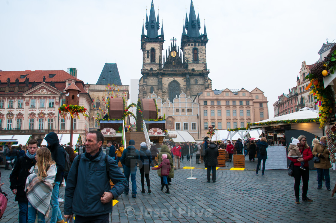 Traditional Easter Markets Old Town Square Sale Painted Eggs Of