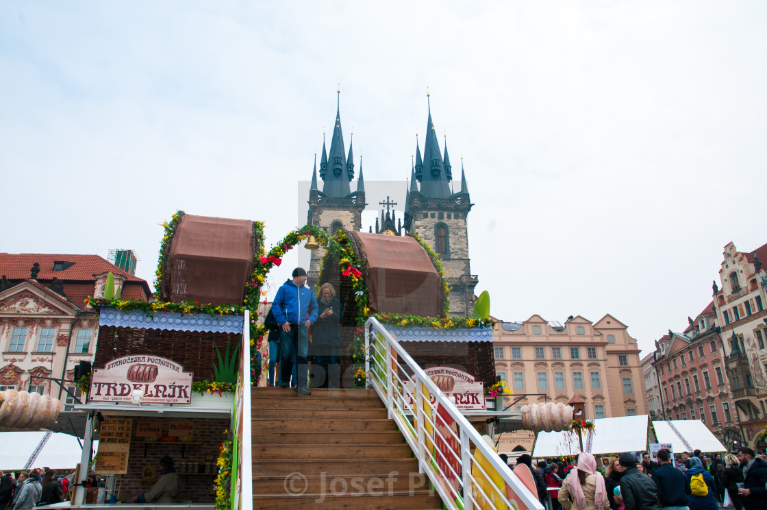 Traditional Easter Markets Old Town Square Sale Painted Eggs Of