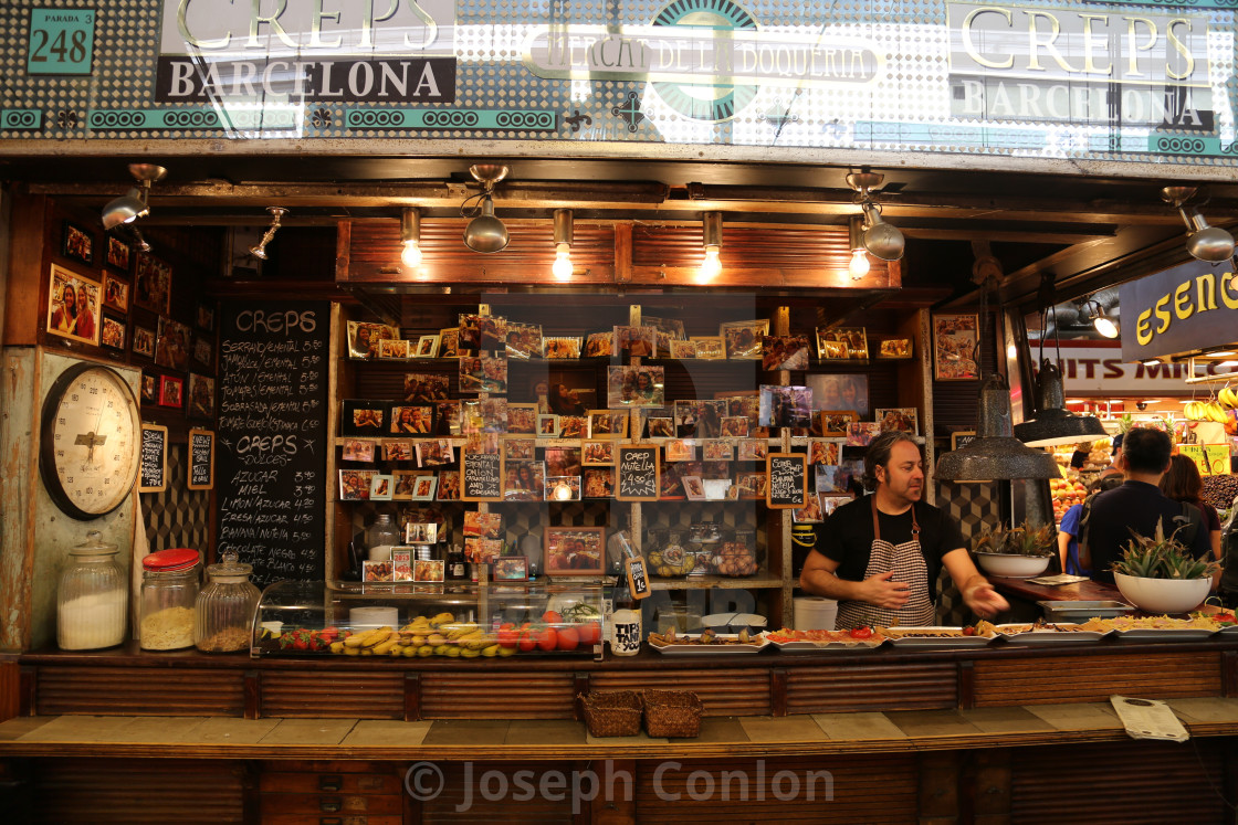 "Deli in Barcelona Market, La Boqueria, La Ramblas, Barcelona, Spain" by Joseph Conlon - $10.69 "Deli in Barcelona Market, La Boqueria, La Ramblas, Barcelona, Spain" stock image