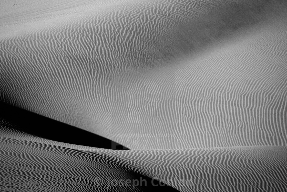 "Black and White Desert, Huacachina, Peru" stock image