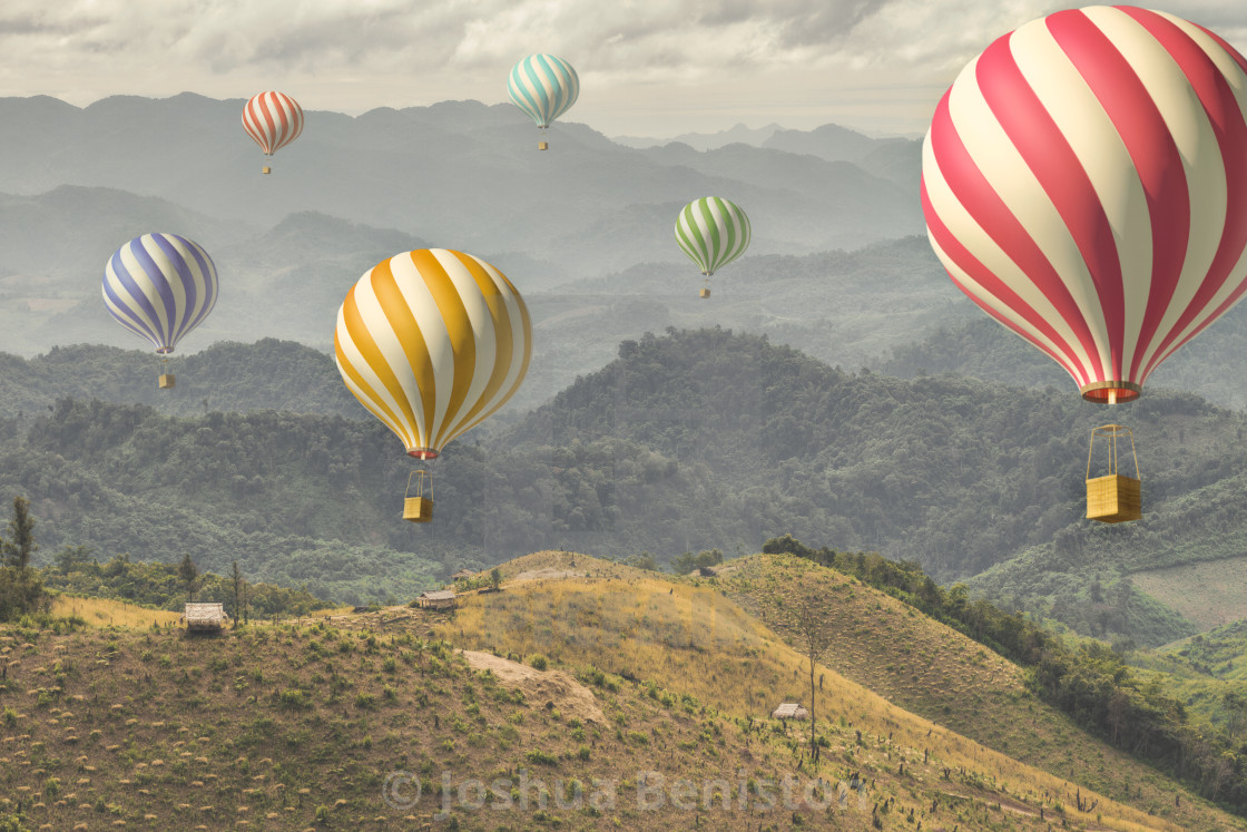 "Rolling Hills of Laos" stock image