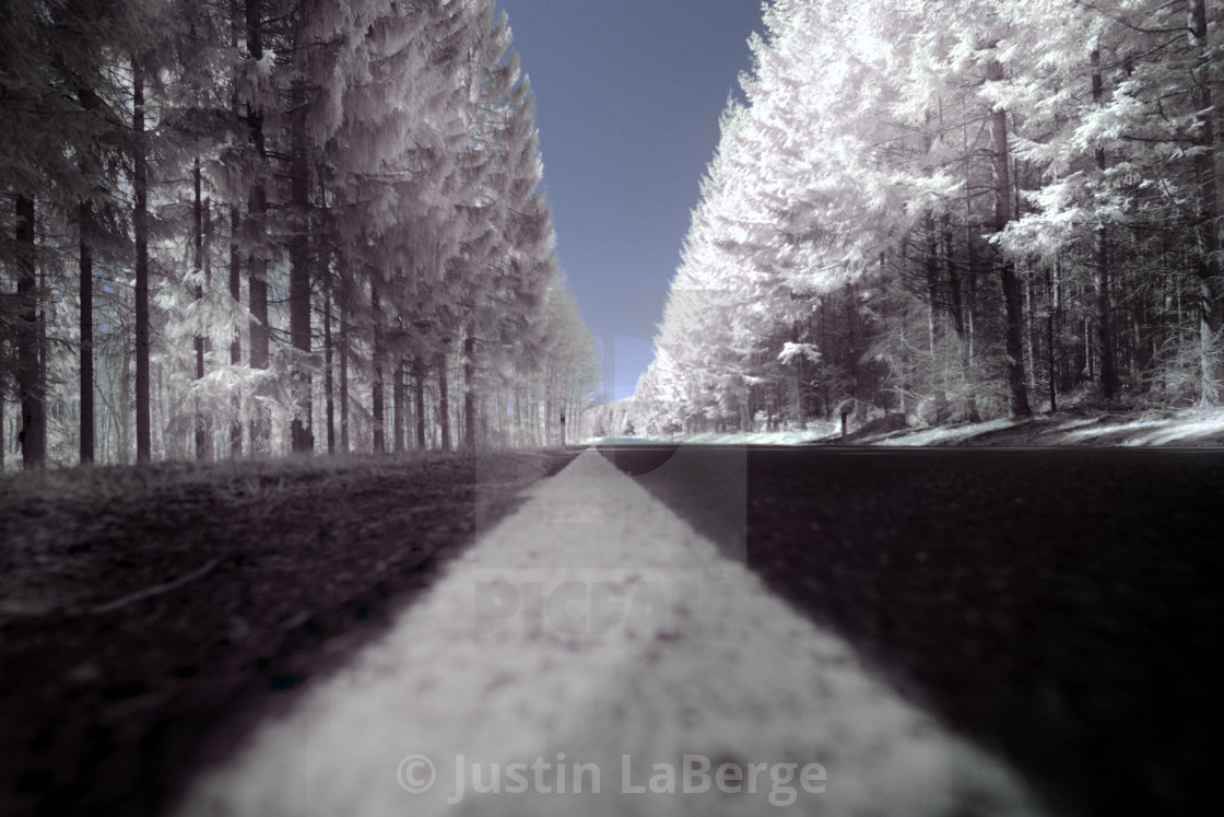 "Infrared Road" stock image