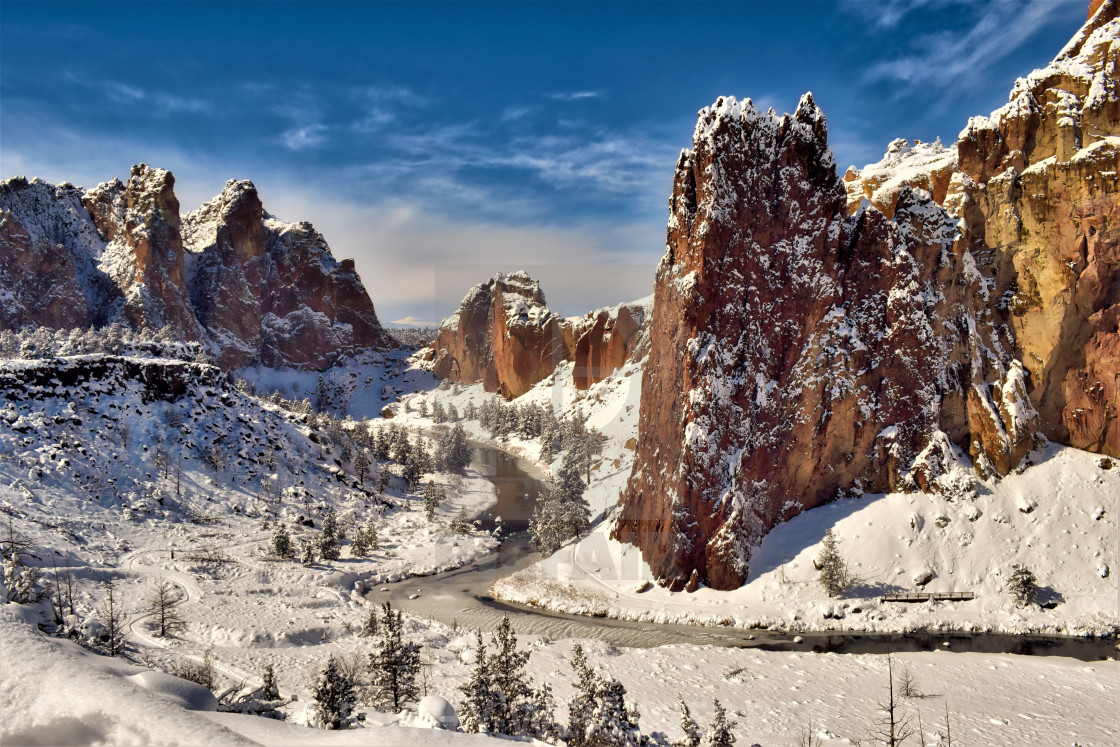 Winter S Snow In Central Oregon License Download Or Print For