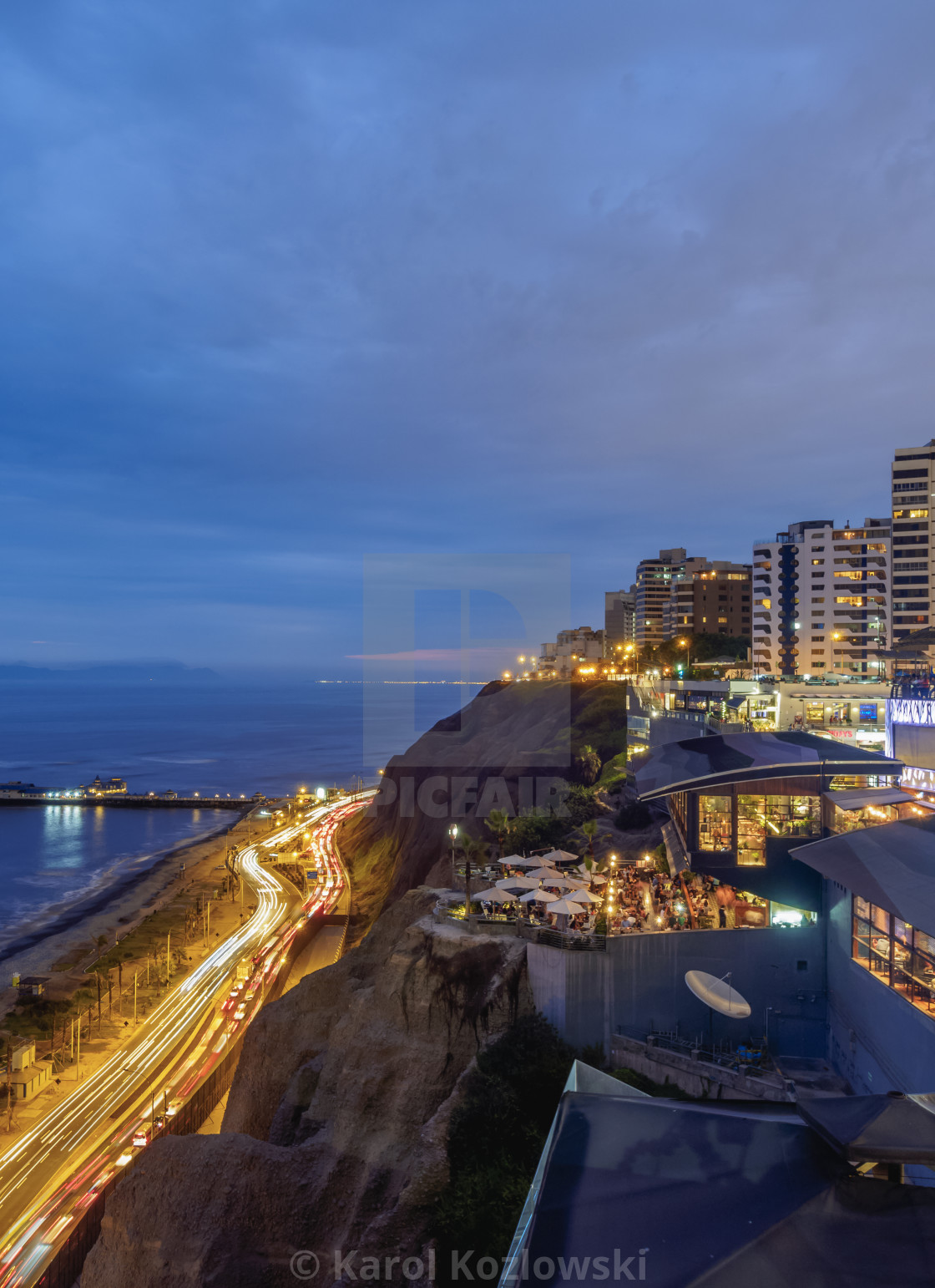Larcomar Shopping Center At Twilight Miraflores District Lima Peru License Download Or Print For 49 00 Photos Picfair