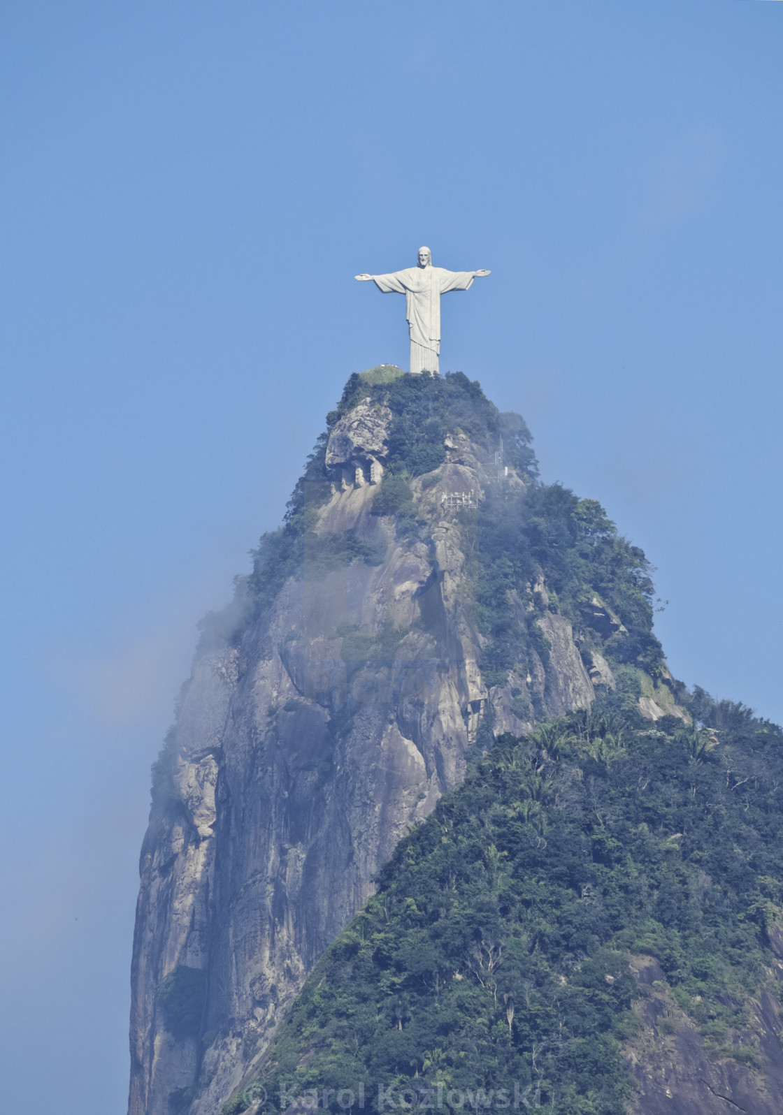 Brazil City Of Rio De Janeiro Christ The Redeemer Statue On Top Of The License Download Or Print For 49 00 Photos Picfair