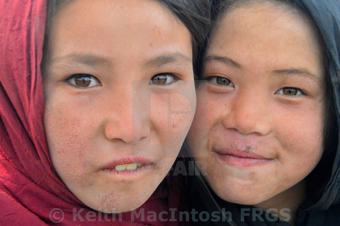 "Afghan Girls" stock image