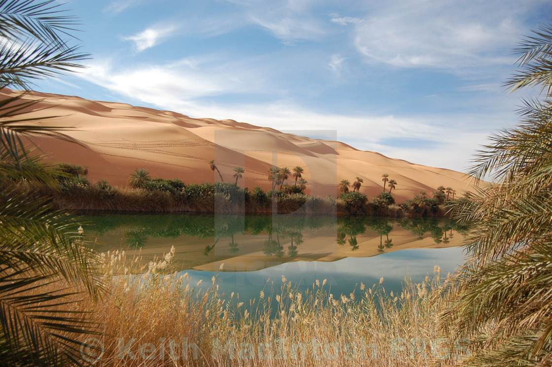 "Ubari Lake" stock image