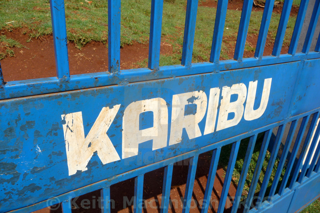 "Karibu" stock image