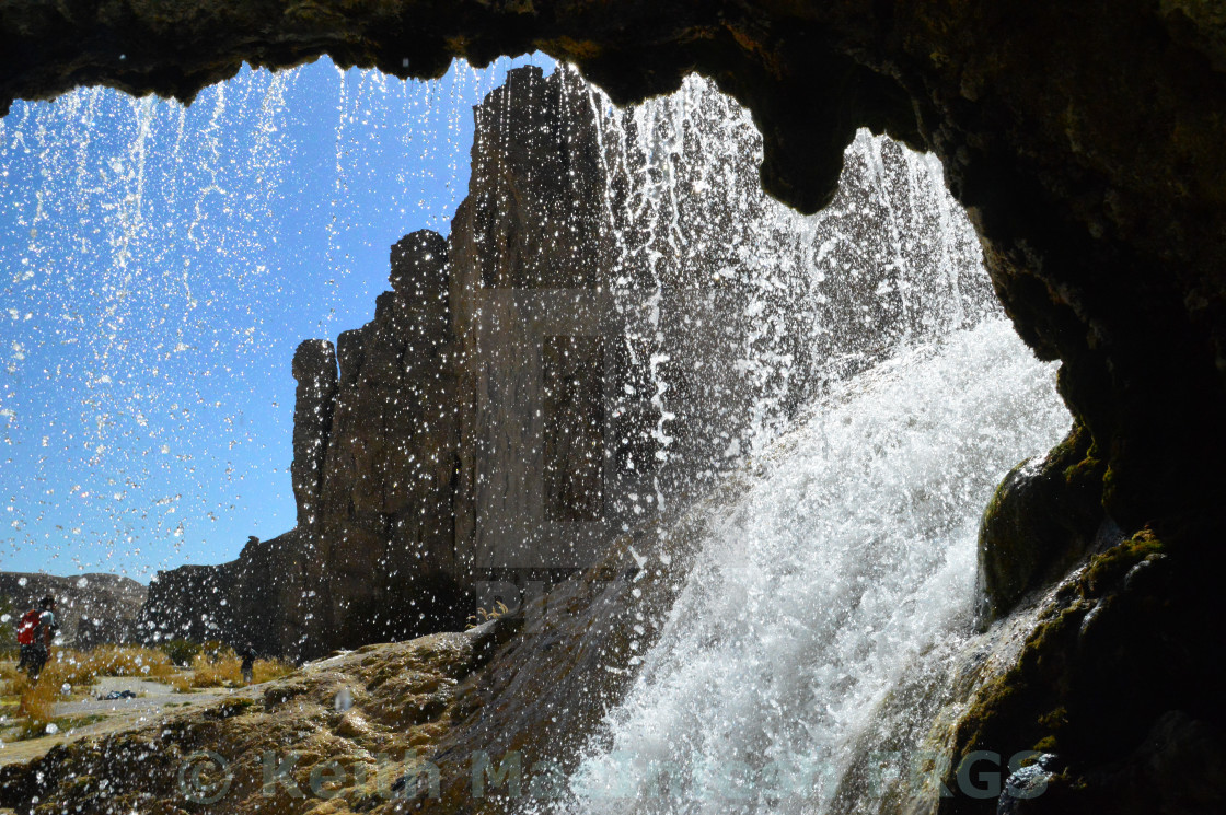 "Under the Falls" stock image