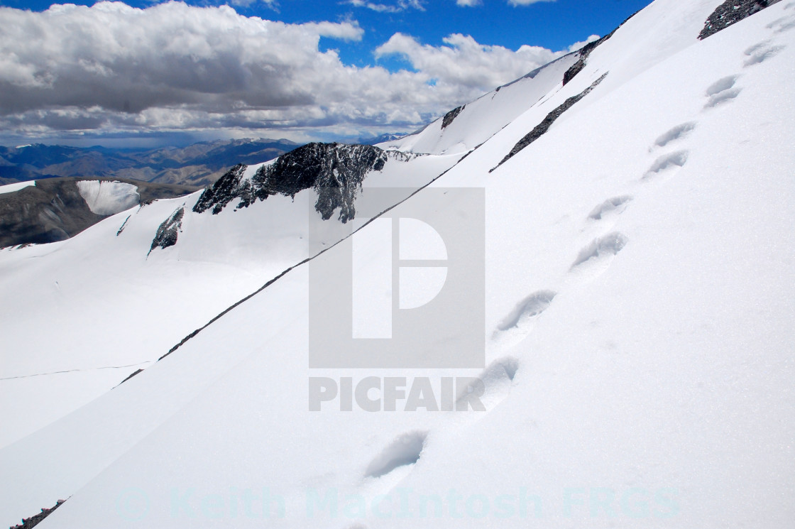 "Alone on the Mountain" stock image