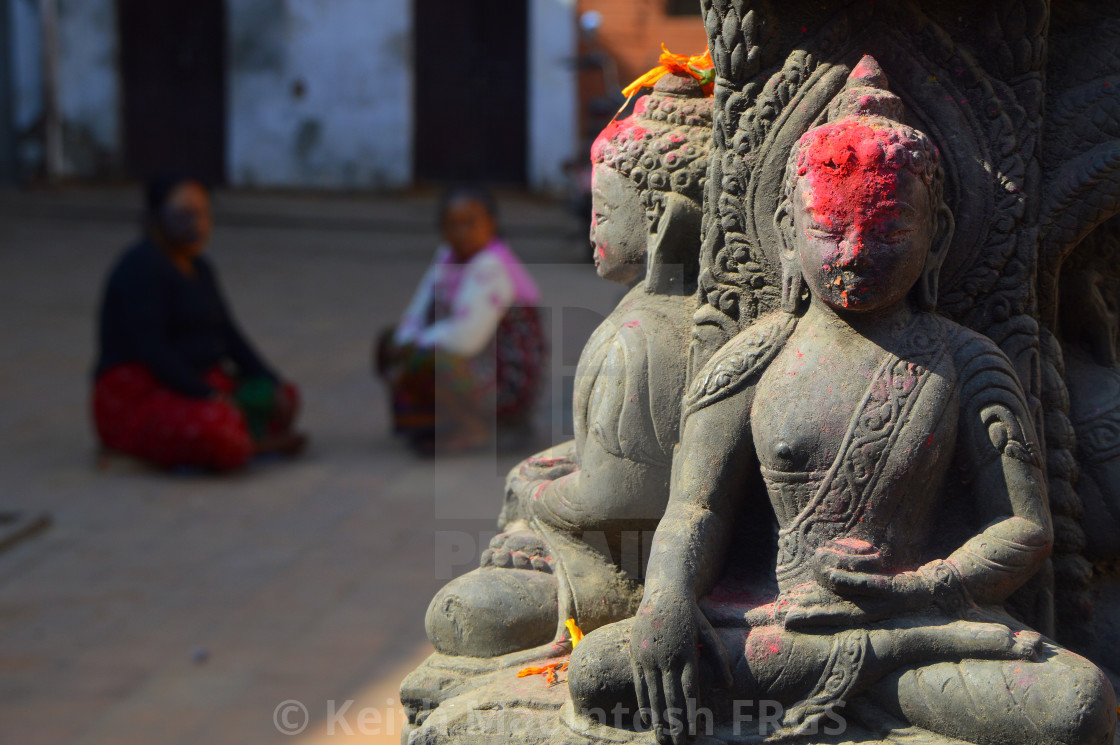 "Seated Figures" stock image