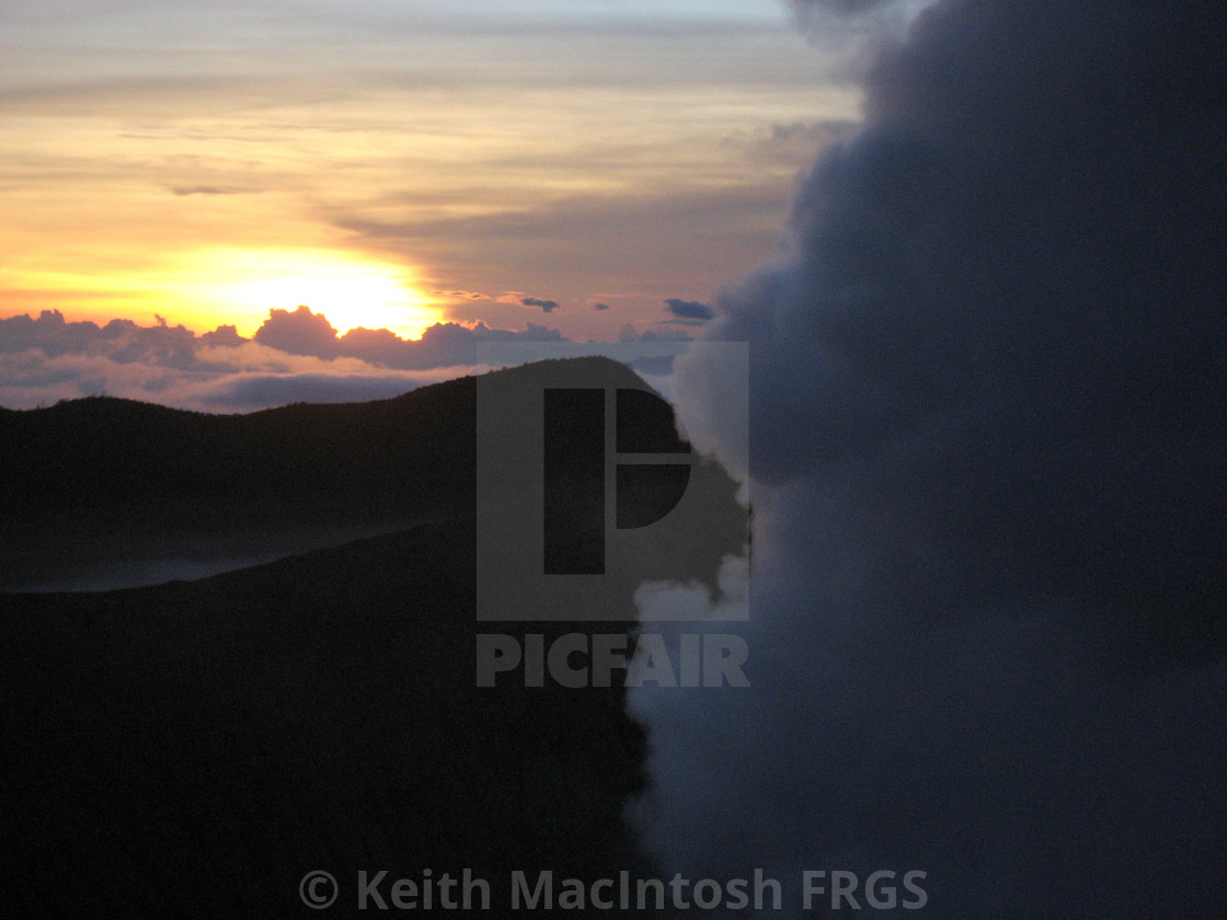 "Volcanic Skies" stock image