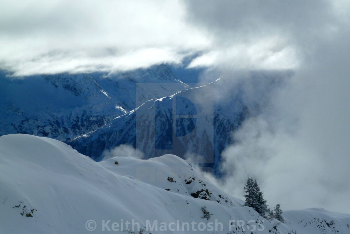 "Through the Clouds" stock image