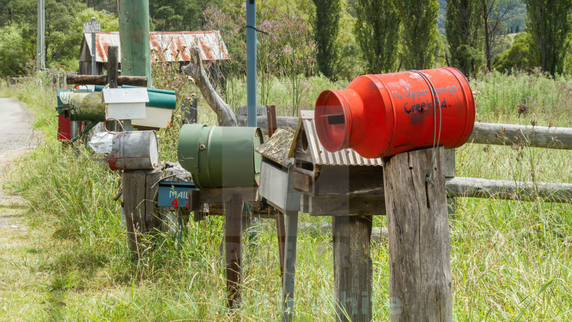 Letter Boxes At A Crossroad In Rural Australia License Download Or Print For 8 00 Photos Picfair