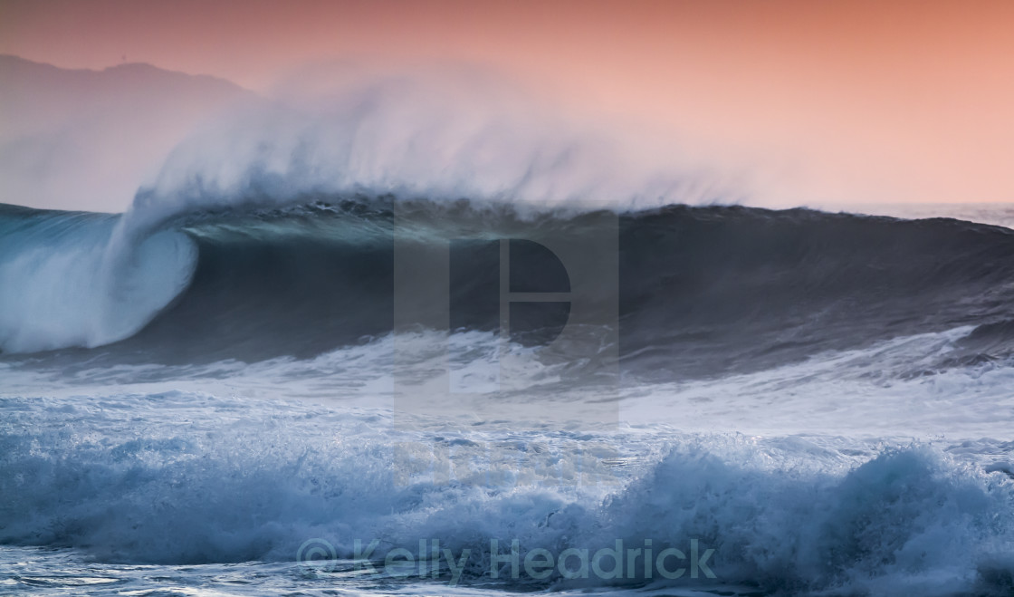 "Sunset Wave" stock image