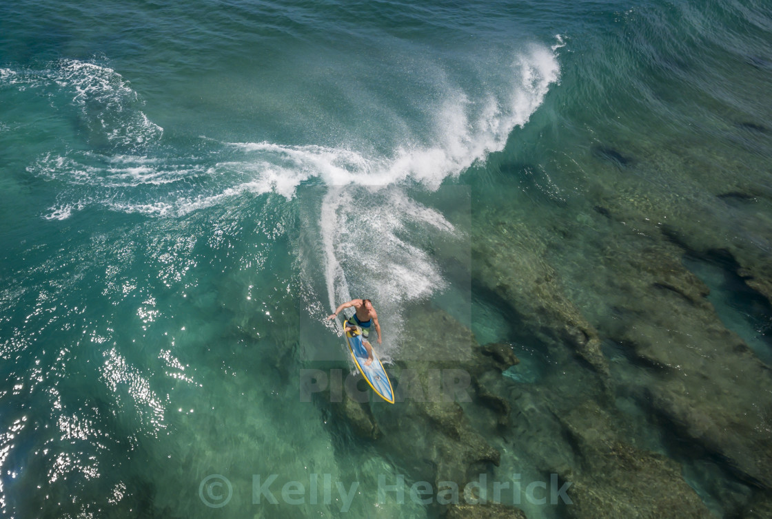 "Aerial surf view" stock image