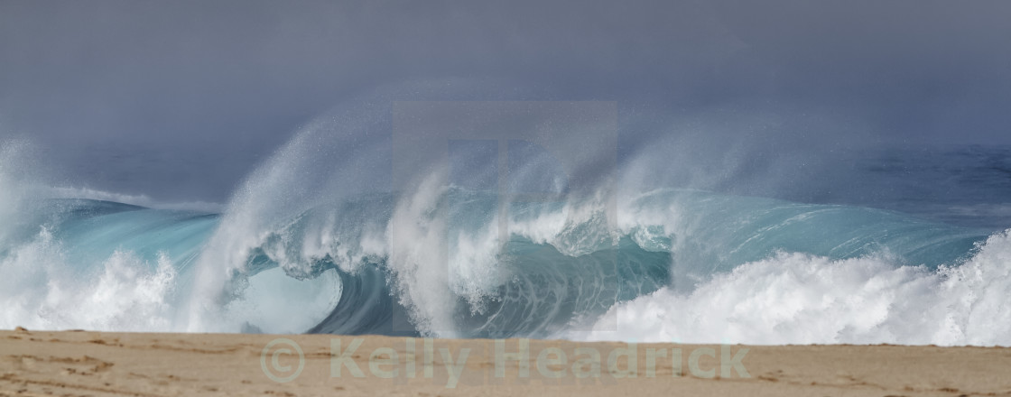 "Shorebreak wave" stock image