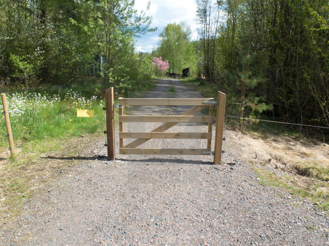 A Gate Of Wood And Electric Fence License Download Or Print For 3 72 Photos Picfair