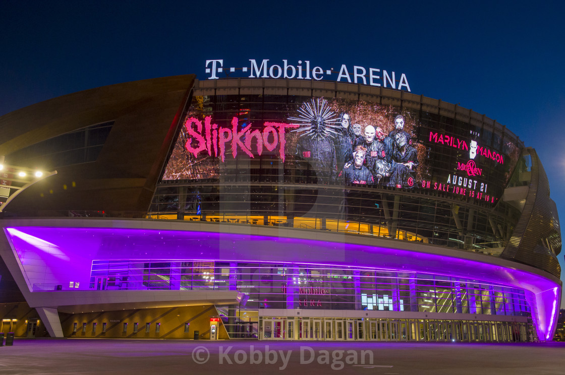 Las Vegas T-Mobile arena editorial stock photo. Image of music