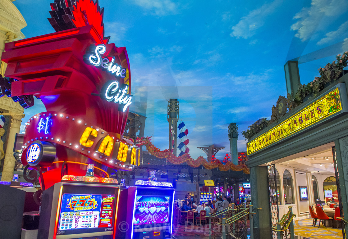 The interior of Paris hotel and casino in Las Vegas Stock Photo