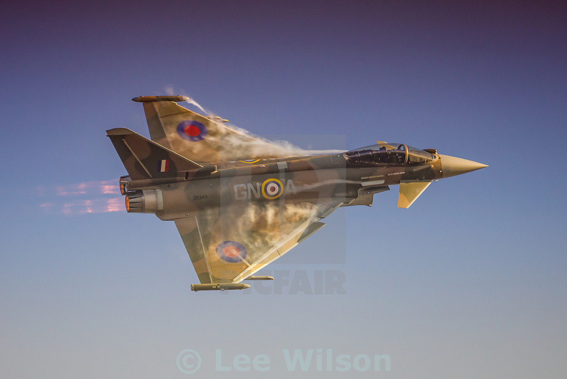 "Eurofighter Typhoon Display" stock image