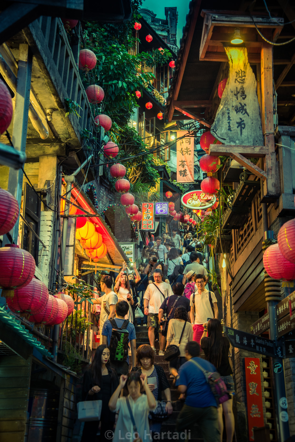 "Jiu Fen Shopping Street" stock image