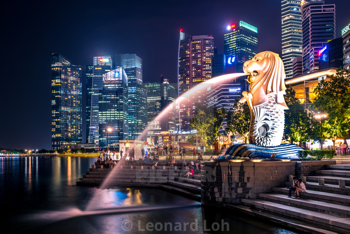 "City of Merlion" by Leonard Loh - $46.22 "City of Merlion" stock image