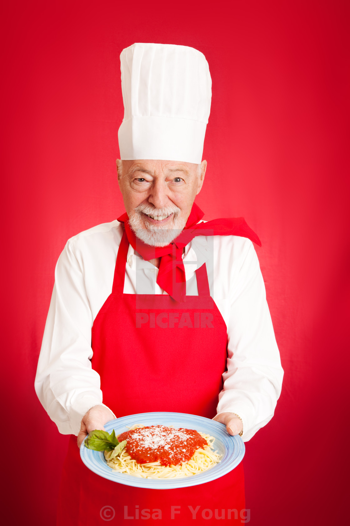 Italian Chef - Spaghetti Marinara - License, download or print for £ |  Photos | Picfair