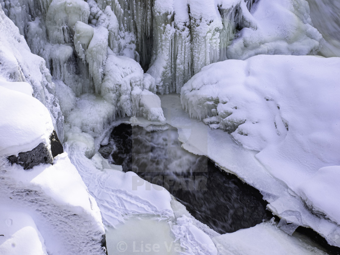 "The falls in winter." by Lise Vanasse - $1.52 "The falls in winter." stock image