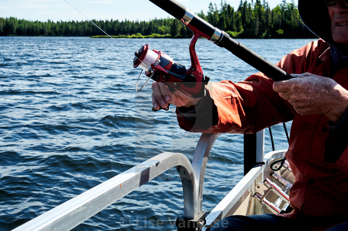 "Summer fishing vacation." by Lise Vanasse - $1.52 "Summer fishing vacation." stock image