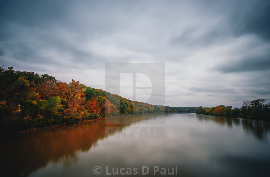 "Des Moines River at Keosauqua Iowa" stock image